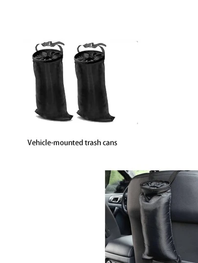 Homonth Foldable Hanging Car Trash Bag, Universal Headrest Garbage Bag, Trash Can, Portable Multifunctional Storage Bag, Car Interior Waste Container, Suitable For Cars, Homes, Offices, Various Styles Available, Excellent Gift For Drivers, Car Storage And Interior Decoration Accessories