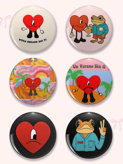 1개/6개 4.4cm/1.73인치 에일리언 스테이지 애니메이션 미학 안전핀 배지, 귀여운 버튼 브로치, 의류, 가방, 백팩용 라펠 핀, 에일리언 스테이지 애니메이션 팬을 위한 완벽한 선물. 의류, 가방, 백팩에 부착하기 적합, 친구 및 가족을 위한 재미있는 선물