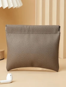 1PC Self-Closing Long Wallet, Simple Style Leather Purse For Women, Passport Driver's License ID Document Holder, Earphone Data Cable Cash Cosmetic Storage Bag, Mini Travel Wallet Phone Pouch, Business Casual Travel Essentials Vacation Summer Holiday Back To School Accessories - Multicolor - View 13