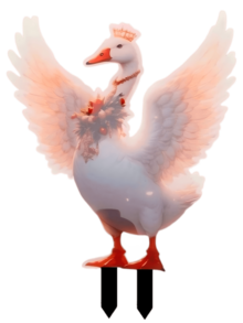 Tượng ngỗng trắng thanh lịch, tượng trưng cho sự thuần khiết, lòng trung thành, tình yêu, may mắn và khát vọng. Đứng vững trên giá đỡ, tượng có thể được đặt trong sân hoặc bãi cỏ, hòa quyện với môi trường tự nhiên và mang lại sức sống năng động cho cuộc sống. - A - Xem 6