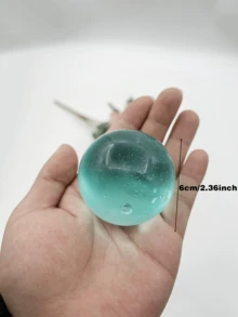 1个可塑形慢回弹蓝色椰子油手工捏捏球，6厘米圆形，麦芽减压捏捏玩具，是节日礼物、可爱礼物、生日礼物、情人节/新年/母亲节/毕业季的理想选择，趣味可爱小玩意，派对填充物。 - 多色 - 查看 11