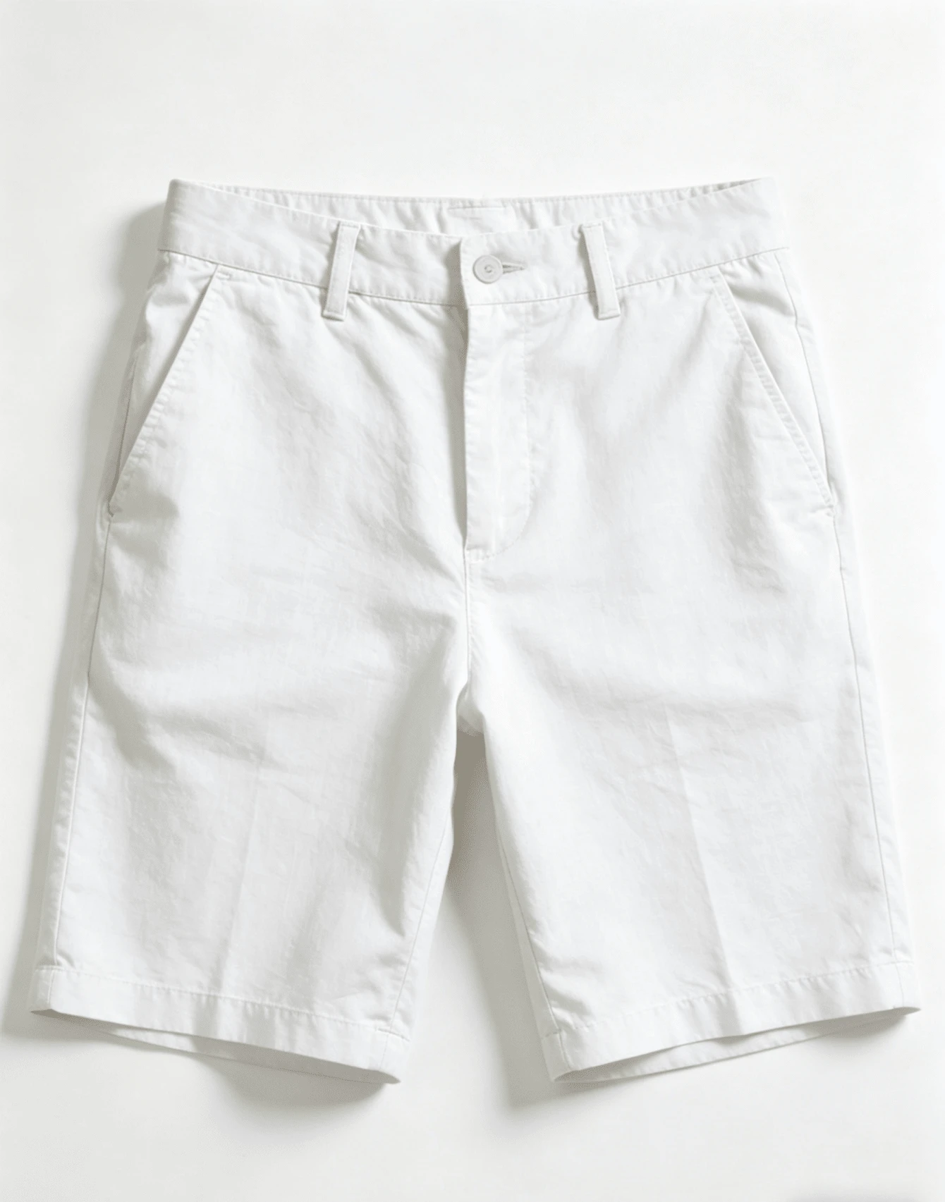 Men's Cotton Dress Shorts For Business Casual Style - White - View 1