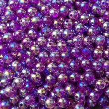 206 hạt acrylic 8mm nhiều màu sắc, hiệu ứng nứt, gradient, hình tròn, màu tím lãng mạn, hạt trang trí DIY, hạt rời cần thiết cho vòng tay, vòng cổ và phụ kiện dành cho người đam mê thủ công, hạt có lỗ thẳng, hạt tình bạn, quà tặng nhỏ. - 8mm - Xem 7