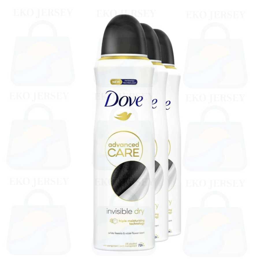 Dove Advanced Antiperspirant Deodorant Spray Invisible Dry 150 Ml/5.07 Oz Pack Of 3 - nhiều mùi hương - Xem 1