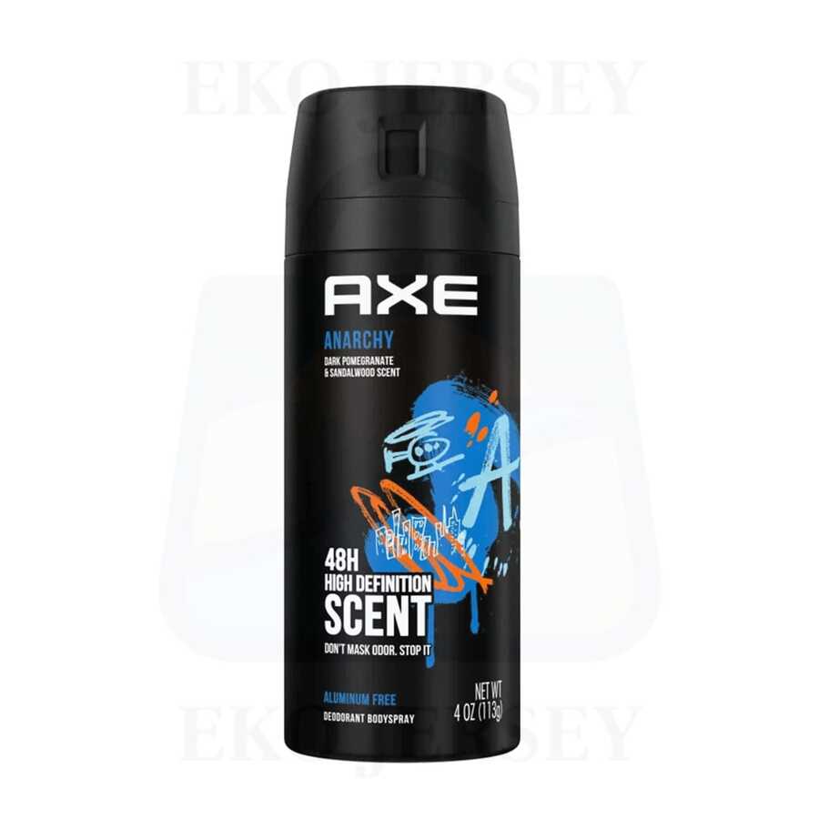 AXE Anarchy For Him Desodorante Corporal en Spray Aroma a Granada Oscura y Sándalo 150 ml/5.0 oz Paquete de 1 - Múltiples aromas - Ver 1