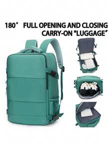 Ba lô du lịch xách tay 40x20x25cm, phù hợp cho Ryanair, máy bay, du lịch, unisex, ngăn đựng laptop 14 inch, phù hợp cho trường học, hoạt động ngoài trời, du lịch, văn phòng, đại học, trung học, đi làm, túi thể thao nghỉ lễ. - Nhiều màu - Xem 6