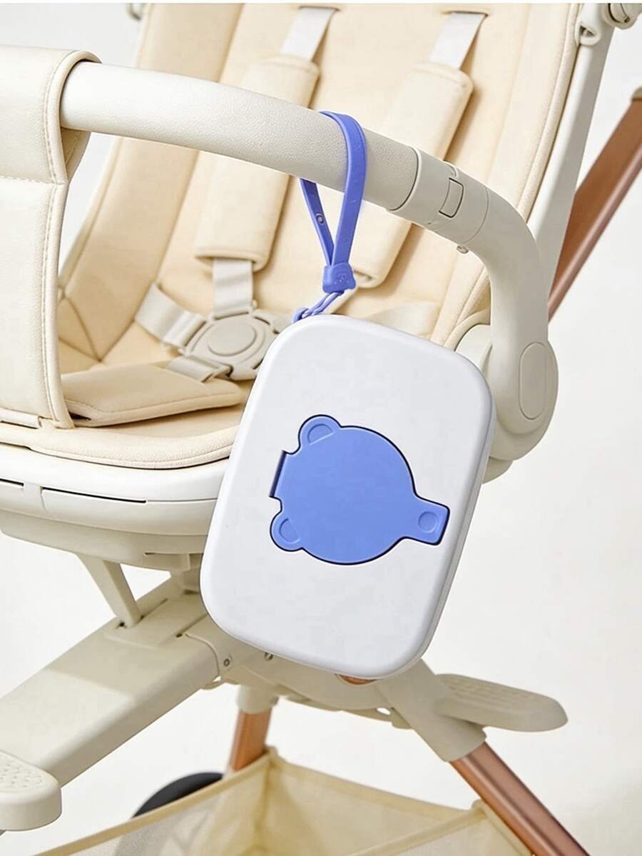 1个便携式可重复填充湿巾盒，随时随地保持清新：这款小巧轻便的可重复使用湿巾袋旨在保持湿巾清新湿润，是户外旅行、露营、徒步旅行、野餐、背包旅行、健身房、汽车储物箱、海滩、日常使用以及任何场合方便取用湿巾的理想之选。