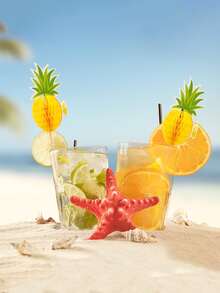 100 que xiên cocktail, xiên trái cây Hawaii, chủ đề nhiệt đới - Chủ đề trái cây nhiệt đới Hawaii, que xiên cocktail hình dứa 3D trang trí bánh cupcake, hoàn hảo cho tiệc sinh nhật, họp mặt gia đình, trưng bày món tráng miệng và các sự kiện theo chủ đề, trang trí bằng dứa. - Nhiều màu - Xem 4