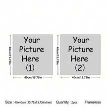 1/3 定制无框帆布海报 - 个性化照片墙装饰，送给家人和朋友的完美礼物，新年、周年纪念日、节日、时尚家居装饰、情人节，高品质，精致定制，独一无二，送给她、男朋友、女朋友、爸爸、妈妈、家人、朋友、宠物、学生、员工的理想礼物，周年纪念日、生日、学校、家庭、办公室 - 彩色 - 查看 25
