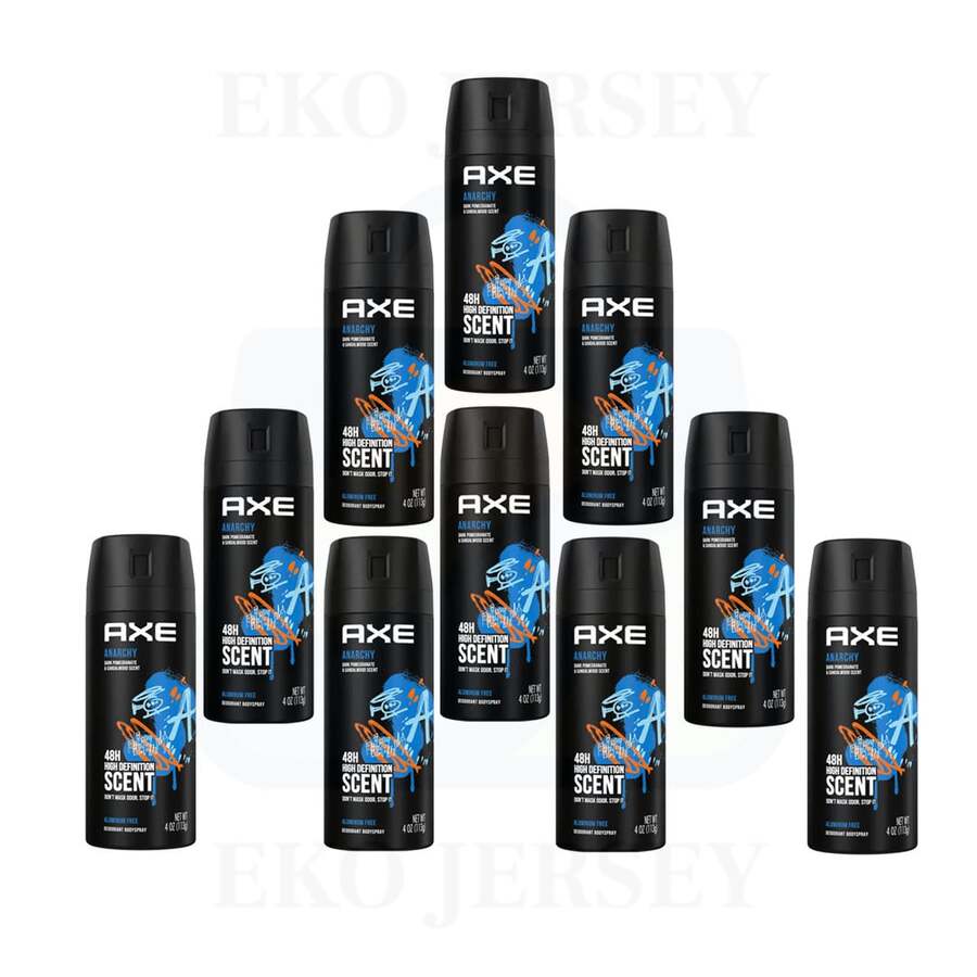 AXE Anarchy For Him Deodorant Body Spray Dark Pomegranate & Sandalwood 150 Ml/5.0 Oz Pack Of 10 - Multi Scents - View 1