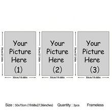 1/3 定制无框帆布海报 - 个性化照片墙装饰，送给家人和朋友的完美礼物，新年、周年纪念日、节日、时尚家居装饰、情人节，高品质，精致定制，独一无二，送给她、男朋友、女朋友、爸爸、妈妈、家人、朋友、宠物、学生、员工的理想礼物，周年纪念日、生日、学校、家庭、办公室 - 彩色 - 查看 13