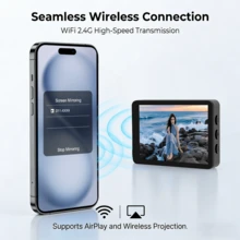 Mini Vog Selfie Display, Wireless Screen Duplication, Adjustable Brightness In Four Levels, Works With Apple And Android, Perfect For Tk Live And Vog Production, Useful Gadget, Selfie Stick - Modern Style - View 2