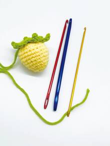 [3pcs/Set]Hollow Crochet Hook, Dual-Purpose, One End For Crochet, One End With Large Hole For Cable Management. Aluminum Alloy Body, Polished Smooth And Rust-Proof, Sturdy And Not Easily Bent, Suitable For Knitting Dolls, Bags, Blankets And Other Textiles - Crochet Hook With Eye - View 6