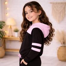 "Fun And Comfortable Girls' Sweatshirt" (4 To 14 Years Old) - Rosa - Ver 4