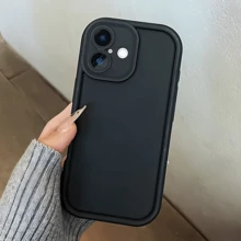 Bộ 3 ốp lưng điện thoại chống rơi màu trơn tối giản, tương thích với Apple 17, 16, 15, 14, 13, 12, 11 Pro Max, Air, áp dụng cho các dòng máy khác. - Nhiều màu - Xem 4