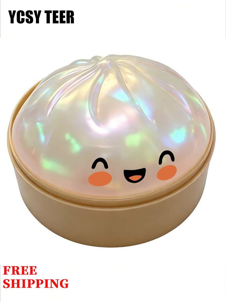 Glitter Cute Dumpling Squishy Toy, Soft Squeeze Stress Relief Fidget Toy, Kawaii Anxiety Relief Sensory Toy For Kids Adults, Easter Christmas Gift - Ngọc trai - Xem 1
