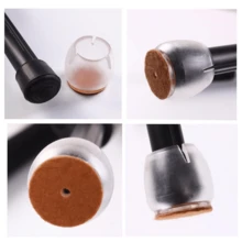 Cubiertas de patas de muebles de silicona transparente - Protege tus pisos y muebles - Multicolor - Ver 12