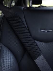 Car Interior Decor Set, Sandwich Ice Silk Breathable Steering Wheel Cover, Seat Belt Shoulder Pad, And Armrest Box Mat, Suitable For Spring, Summer And Autumn, Anti-Slip And Wear-Resistant - Ice Silk - View 8