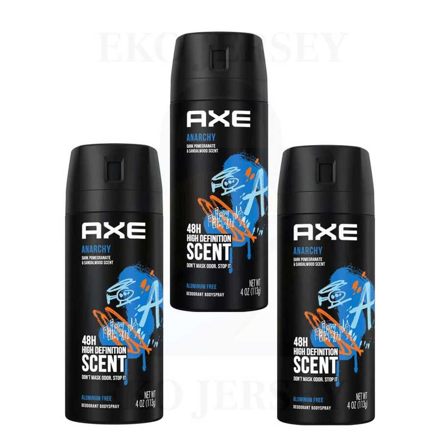 AXE Anarchy For Him Deodorant Body Spray Dark Pomegranate & Sandalwood 150 Ml/5.0 Oz Pack Of 3 - 多樣化香型 - 查看 1