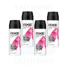 Desodorante corporal en spray AXE Anarchy For Her aroma rosa y bergamota, 150 ml/5.0 oz, paquete de 4 - Múltiples aromas - Ver 1