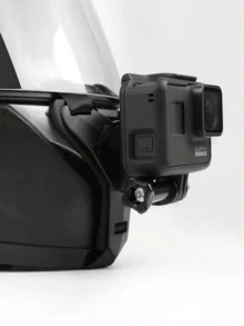 Adjustable Motorcycle Helmet Phone Holder + Anti-Lost Net. Suitable For Hero 12/10/9/8/7 Action Camera. Motorcycle Helmet Action Camera Mount Bracket. Designed For Stable Shooting During Riding, Compatible With All Smartphones And Most Action Cameras. An Excellent Gift For Riders. - View 3