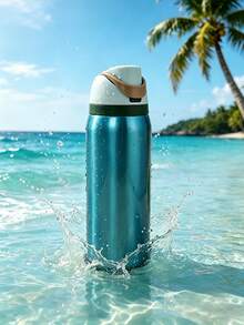 Owa Laa Frozen Blue Large Capacity Stainless Steel Water Bottle,32oz/945ml,With A Straw,Exquisite Appearance,Keeps Drinks Hot Or Cold,Can Hold Iced Drinks And Water,Suitable For Leisure,Work,Sports,Indoors And Outdoors,Perfect Gift Choice - màu xanh băng giá - Xem 5