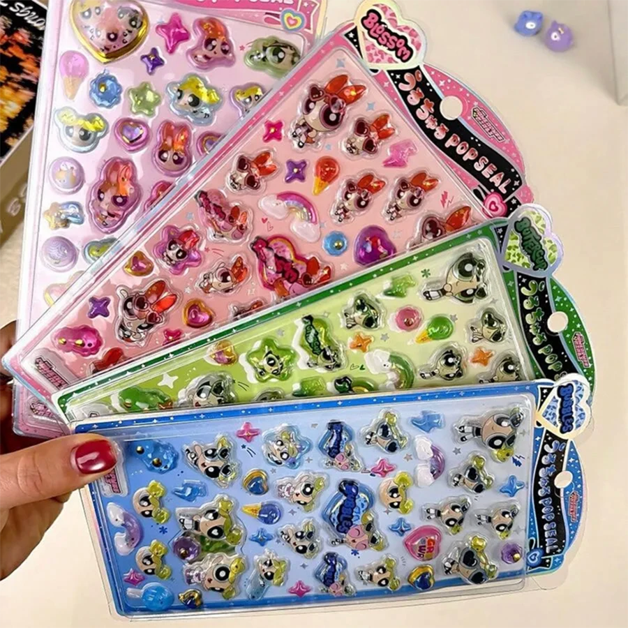 Random Cute 3D Stickers, Adorable Cartoon Animal Patterns, Suitable For Children's Gifts, Soft Toys, Stress Relief, DIY Phone Case Decor, Some Styles May Have Color Difference - Multicolor - View 1