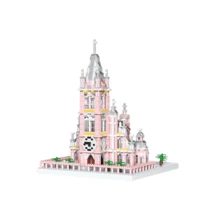 4244片建筑主题微型迷你积木套装，袋装3D立体拼装玩具，精致细节，还原原貌，包含粉色城堡、大本钟、纽约天际线，是建筑爱好者和收藏家的理想之选，可缓解压力，适合摆放在客厅和办公桌上，也是生日和节日纪念品的完美选择。 - 多色(袋裝) - 查看 7