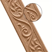 1 rouleau de 6 cm x 27,5 m de bande de plinthe auto-adhésive, moulure de cadre de porte, plinthe murale, plinthe imperméable pour la protection des murs et la décoration de la maison - A - Voir 15