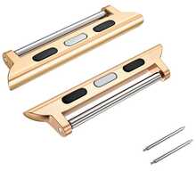 2pcs 20-22mm Width Adapter Bands Compatible With Apple Watch Bands, Fit For 49mm 46mm 45mm 44mm 42mm 41mm 40mm 38mm Ultra Series 11 10 9 SE 8 7 6 5 4 3 2 1 Smartwatch Accessories - 2 Connectors + 2 Spring Ears - View 19