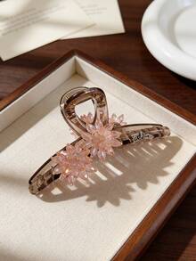 1 chiếc kẹp tóc hình hoa pha lê màu xanh băng lớn 13cm, thanh lịch, phụ kiện tạo kiểu tóc búi đa năng, kẹp tóc tinh tế và duyên dáng, phù hợp với trang phục mùa hè của bé gái. - Trong sáng - Xem 11