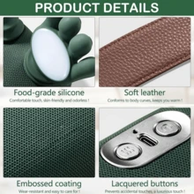 USB Rechargeable Deep Tissue Massager With 8 Claws - A Portable Finger Device Suitable For The Neck, Back, Shoulders, And Legs - Perfect Gift For For Both Men And Women, Trapezius Muscle Massager, Office & Home Use - màu xanh lá - Xem 9