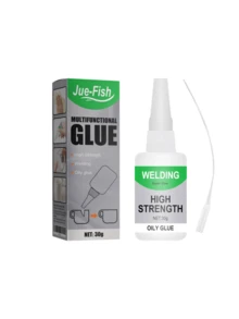 JUE FISH 30-50g Multi-Purpose Waterproof Transparent Ceramic Glue. Specially Designed For Glass And Wood, Fast Drying, Strong Adhesion, And Excellent Waterproofing. Bonds In About 30 Seconds Under Pressure. The Longer It Cures, The Better The Effect. Also Heat-Resistant, Fast-Curing, And Widely Applicable. - A - View 13