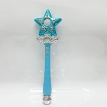 月亮和星星造型的魔法棒，带灯光和音效，魔术道具，适用于生日派对、节日聚会、角色扮演和其他场合，也可用于爱好、收藏、派对用品、万圣节和圣诞节等。 - 彩色 - 查看 22