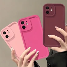 3 件装纯色简约 TPU 防震手机壳，兼容苹果 17、16、15、14、13、12、11 Pro Max、Air，也适用于三星系列 - 彩色 - 查看 23