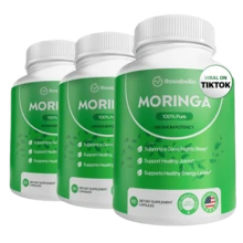 RosabeIIa Moringa Capsules | Pure Moringa Leaf Powder | Herbal Dietary Supplement | 60 Capsules (3 Bottles) - 3 chai - Xem 1