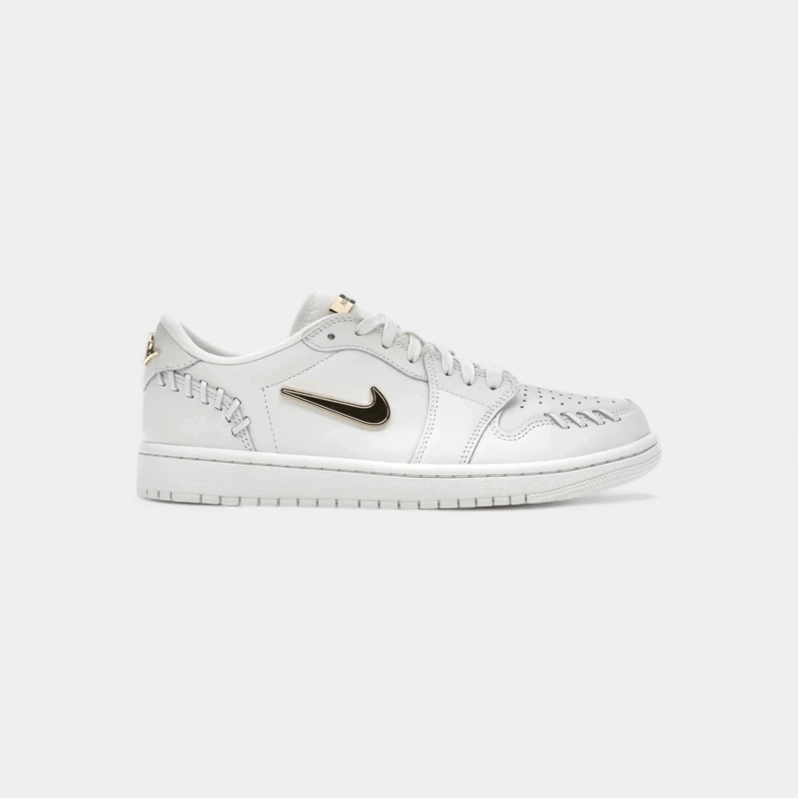 Jordan 1 Low Method Of Make Sail Metallic Gold (Women's) - Beige - View 1