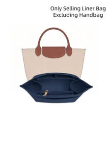 Túi đựng đồ có khóa kéo bằng nỉ chất lượng cao, phù hợp với nhiều loại túi xách, túi tote nữ với 9 ngăn, túi lót bằng nỉ, vừa vặn với túi xách và túi tote, túi lót thời trang, hoàn hảo để bảo vệ túi xách của bạn. - Nhiều màu - Xem 13