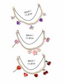 1pc Cherry/Butterfly/Sakura Purse Chain, Suitable For Handbag Strap Extension, Wallet Short Chain Replacement - Multicolor - View 11