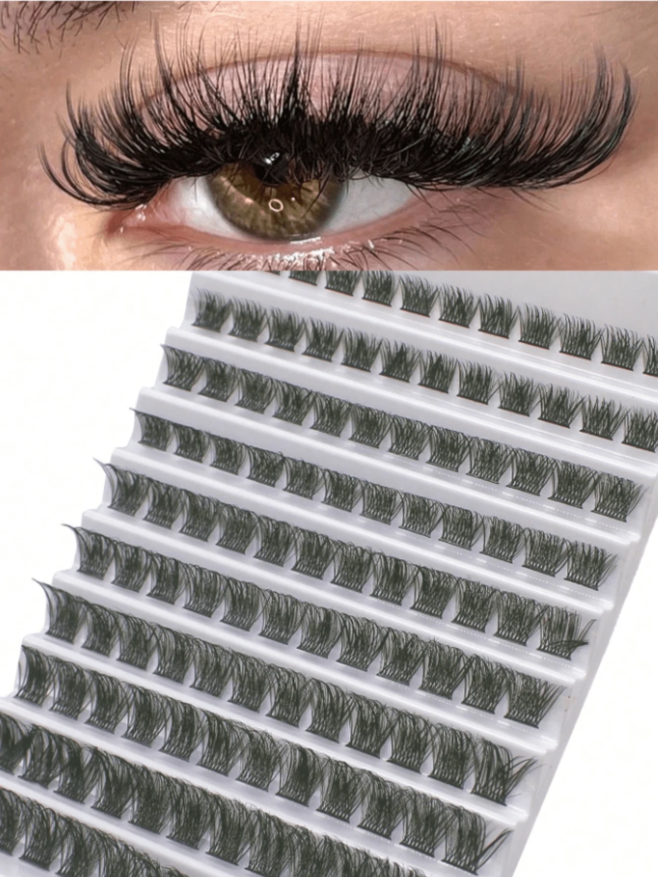 120pcs 0.07D 8-16mm Mink Eyelash Extensions Kit, Thick & Dense Single Lashes For DIY Eyelash Grafting At Home - C - View 1