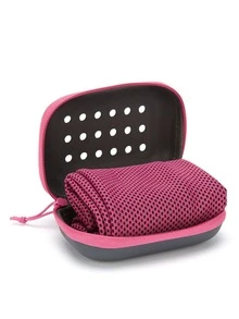 Box Packed Quick Drying Sports Towel, Unisex, Portable Outdoor Cooling Towel, Machine Washable, Suitable For Camping, Yoga, Running, Hiking, Gym And Travel. Camping Essential, Provides Instant Cooling, Travel Cooling Towel, Cooling Gym Towel, Absorbent Towel, Fast Cooling Ice Silk Towel, Cooling Running Towel, Packaged In A Box. - Multicolor - View 17