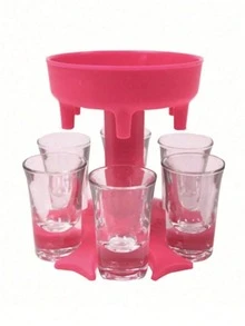 1 pièce Carafe à vin avec support, entonnoir de carafe à vin créatif, convient pour le vin et la bière, support à boissons, décoration de fête, décoration de vacances (tasses non incluses), fournitures pour fête d'Halloween et de Noël - Multicolore - Voir 8