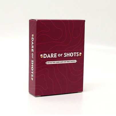 Dare Or Shots Card Game - Friends' Cocktail Night, Game Night, Vivid Challenge, And Fun Adult Card Game, Suitable For Party And Date Nights, Christmas, New Year, Valentine's Day Gifts, Drinking Game Cards