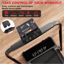 Homefitnesscode Y5 Folding Treadmill With 12% Auto Incline And 2.5HP Brushless Motor, With Optional Handrail - UK Plug(220-240V) - View 7