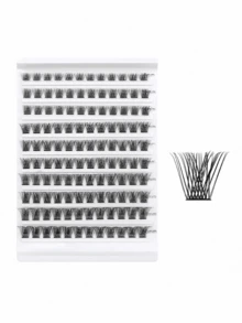 120pcs 0.07D 8-16mm Mink Eyelash Extensions Kit, Thick & Dense Single Lashes For DIY Eyelash Grafting At Home - C - View 6