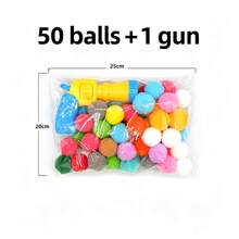 Cat Interactive Toy Gun With Silent Plush Elastic Balls, Self-Entertainment Boredom Relief Pet Toy - Multicolor - View 14