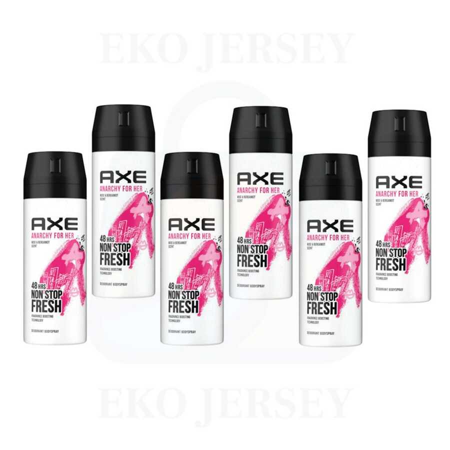 AXE Anarchy For Her Deodorant Body Spray Rose & Bergamot  150 Ml/5.0 Oz Pack Of 6 - nhiều mùi hương - Xem 1