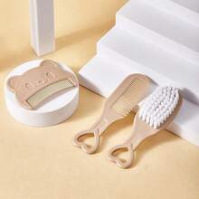 3pcs Baby Comb & Brush Set, Infant Hair Scalp Massage Brush, Newborn Baby Boy Girl Essential Care Tools - Multicolor - View 12