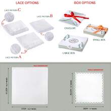 Lenço de Casamento Elegante de Renda, Guardanapo de Casamento Bordado, Presente, Presente para Padrinho, Lenço de Bolso, Presente para Sogra, Lembrancinha de Casamento, Presente para Filha, Lenço Personalizado, Presente de Casamento Personalizado, Guardanapo Bordado, Presente para Pai do Noivo, Presente para Noiva, Presente para Padrinho, Presente para Mãe da Noiva, Lenço de Bolso, Presente para Noiva, Presente de Casamento - Branco - Visão 10