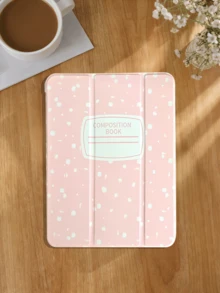 Ốp bảo vệ họa tiết bông tuyết và sổ tay, tương thích với iPad 7/8/9/10.2", thế hệ thứ 10/11 (A16) 2025, có chức năng tự động tắt/mở màn hình và chống rơi vỡ. - Hồng - Xem 3